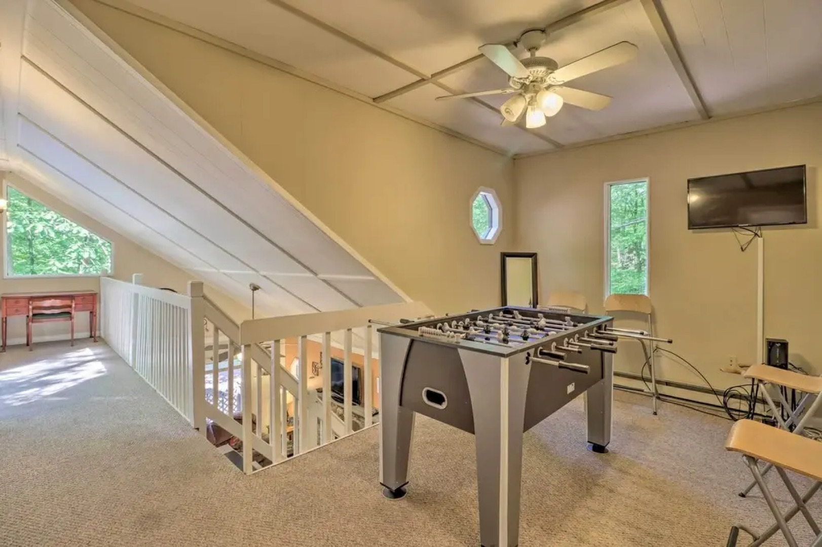 Walk to Lake Harmony: Cabin w/ Fire Pit & Decks!