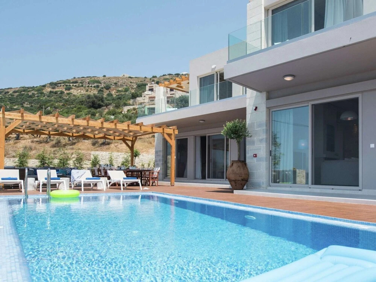Lux Villa Near Falasarna Beach & a Restaurant, Private Pool & Sea View