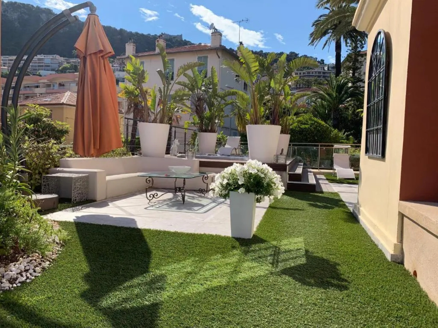 Deluxe apartment Villefranche Sea view front Terrace 230m2 with Jacuzzi