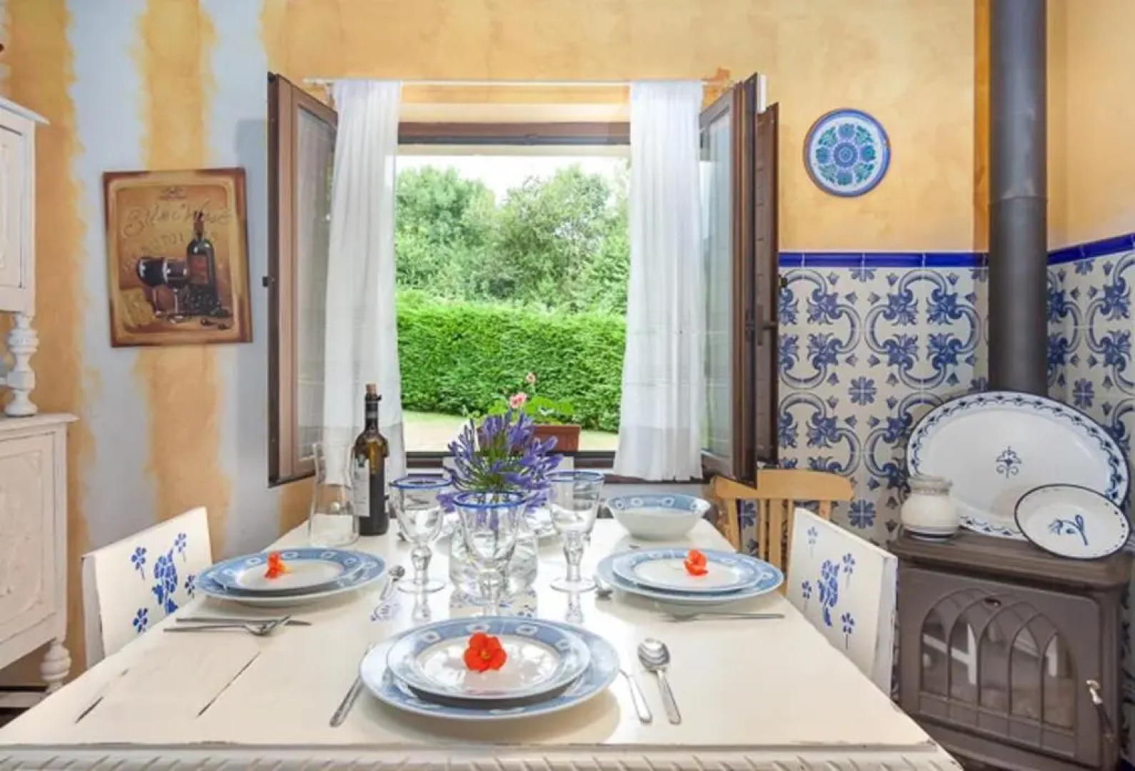 House with 3 bedrooms in Cantabria with wonderful lake view enclosed garden and WiFi 11 km from the beach