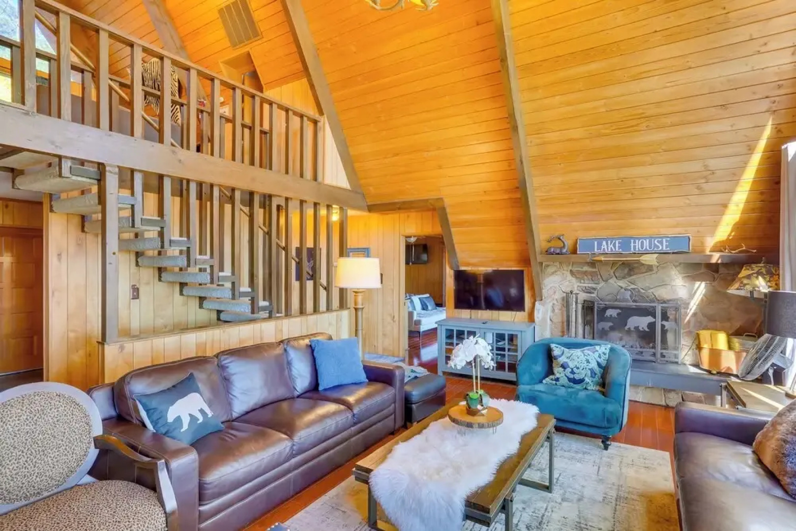 A-frame Home w/ 3 Decks & Lake Arrowhead Views!