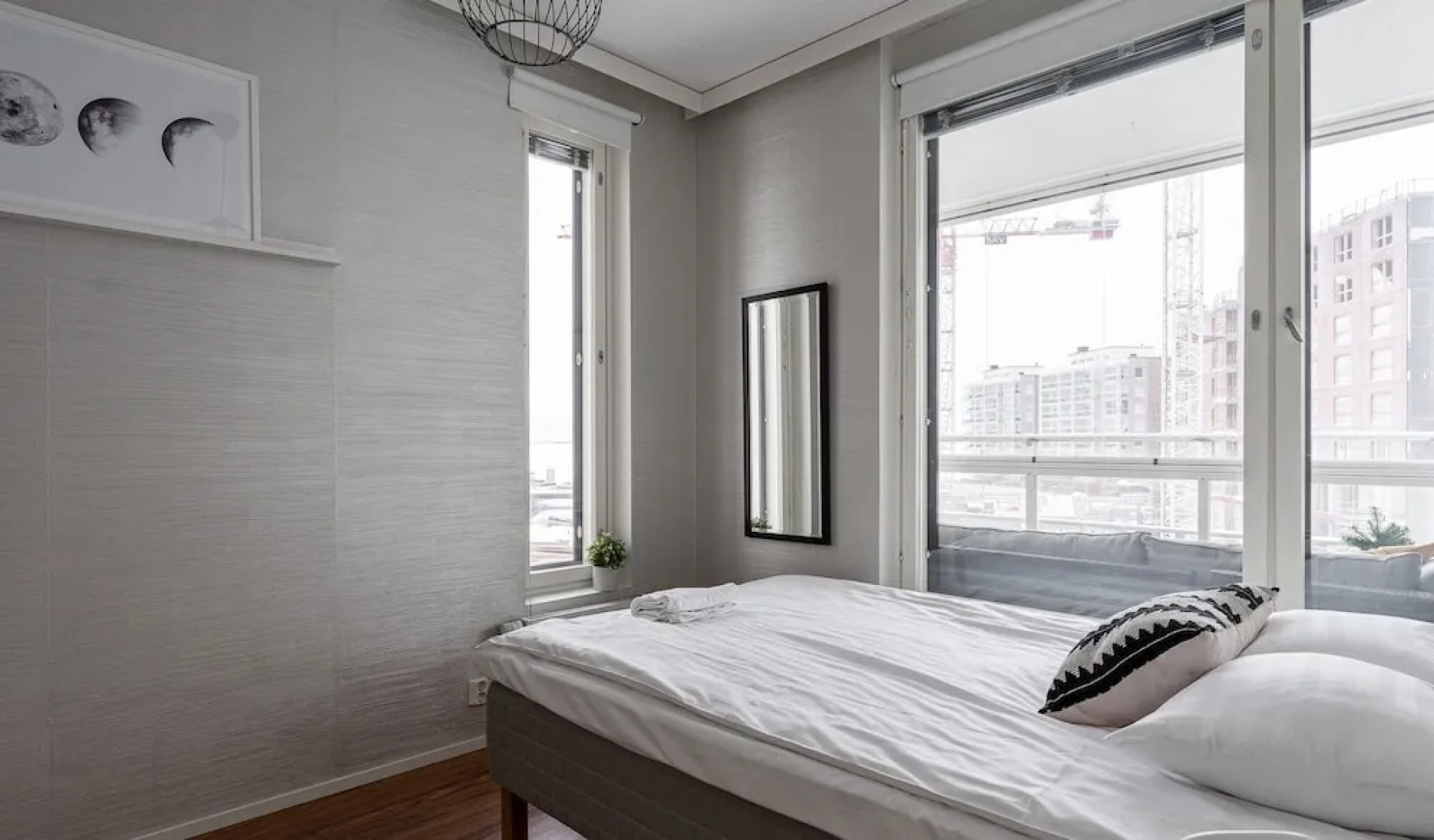 Homelike 1BR with Sauna, Free Parking & Balcony