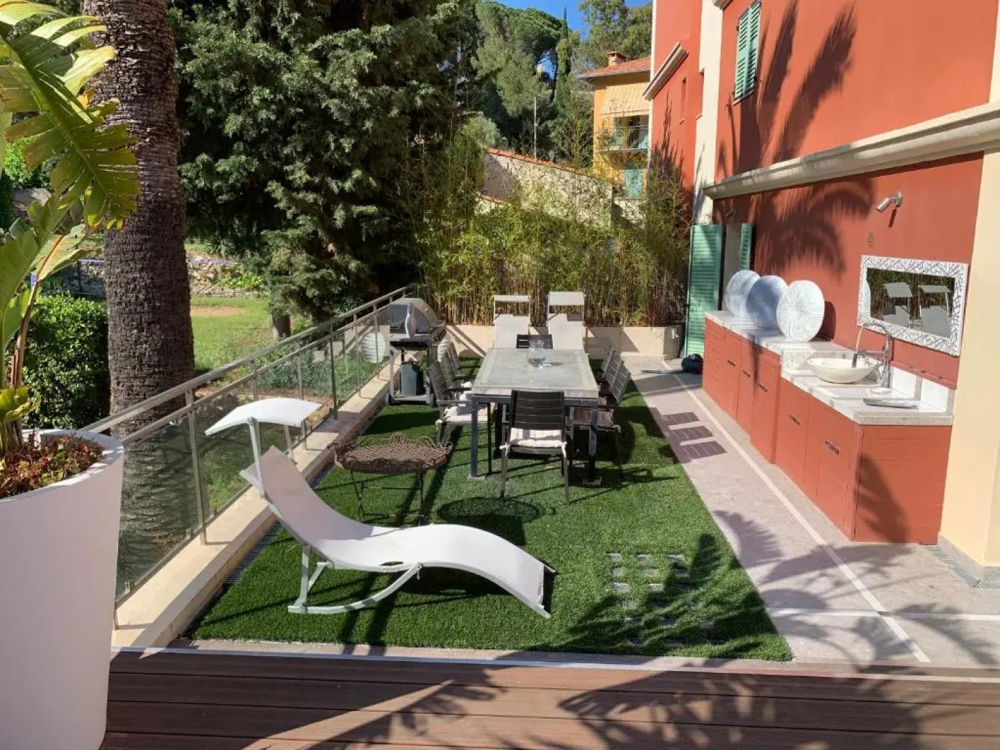 Deluxe apartment Villefranche Sea view front Terrace 230m2 with Jacuzzi