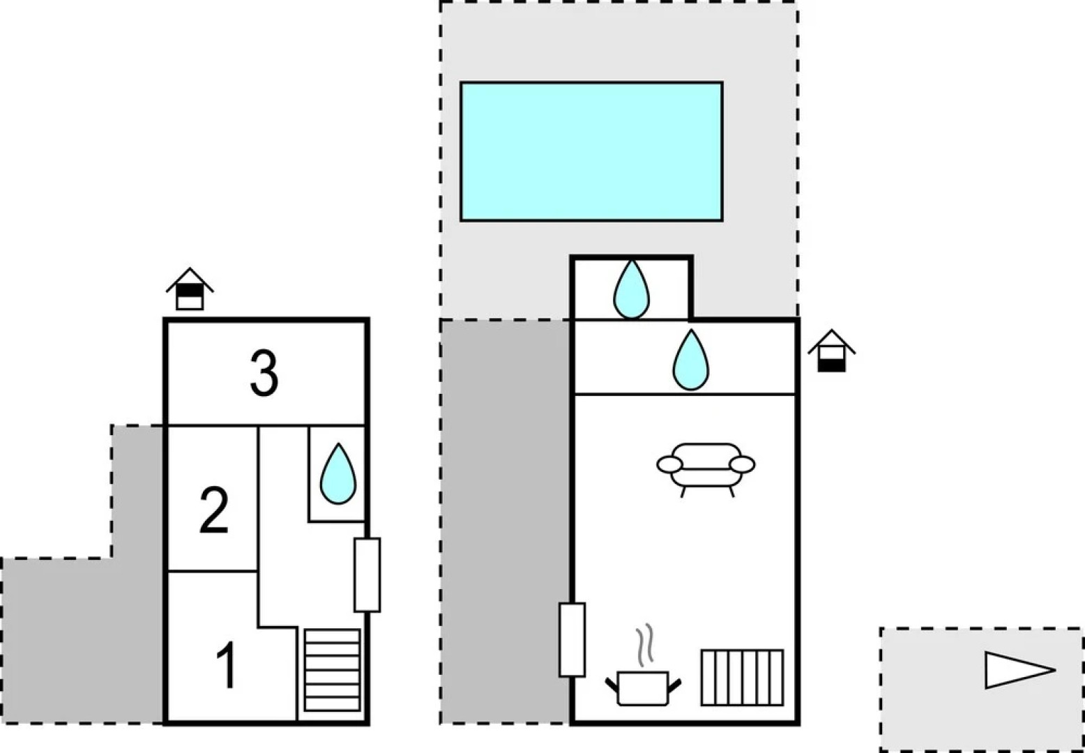 Awesome Home in Cara With Outdoor Swimming Pool, Wifi and 3 Bedrooms