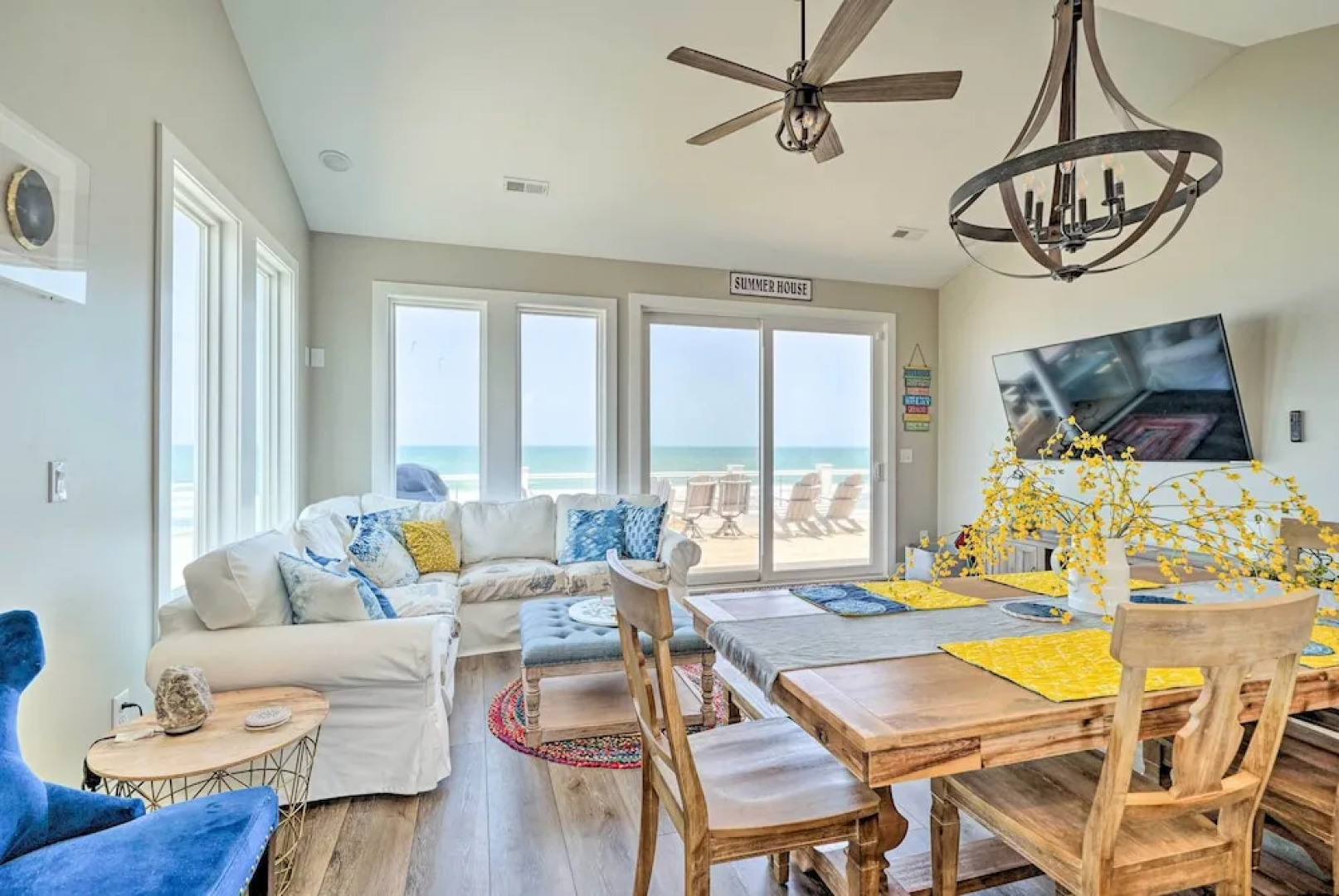 Beachfront Oasis w/ 2 Large Decks, BBQ & Views!