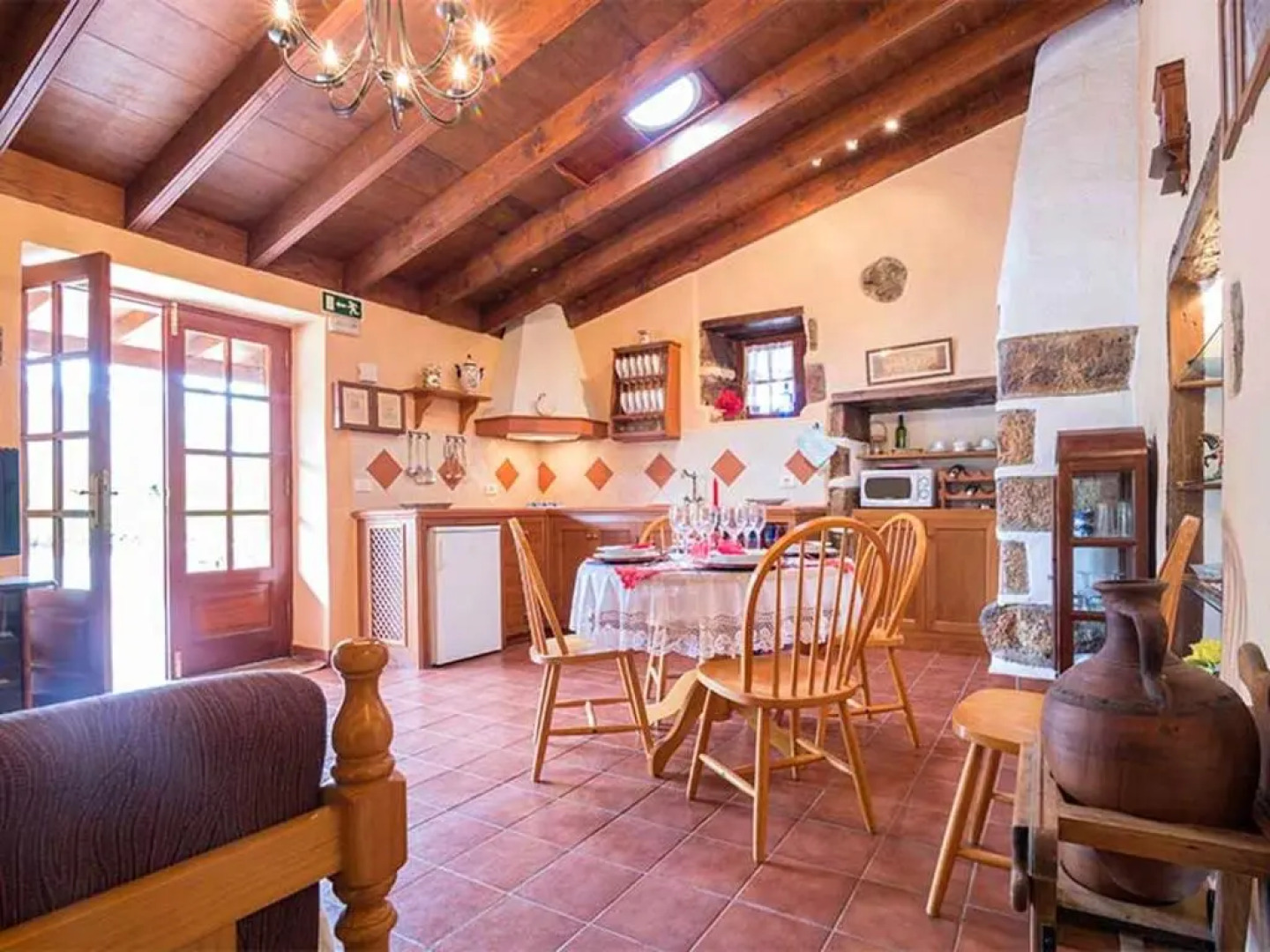 House with 2 bedrooms in San Cristobal de La Laguna with wonderful sea view shared pool enclosed garden 3 km from the beach