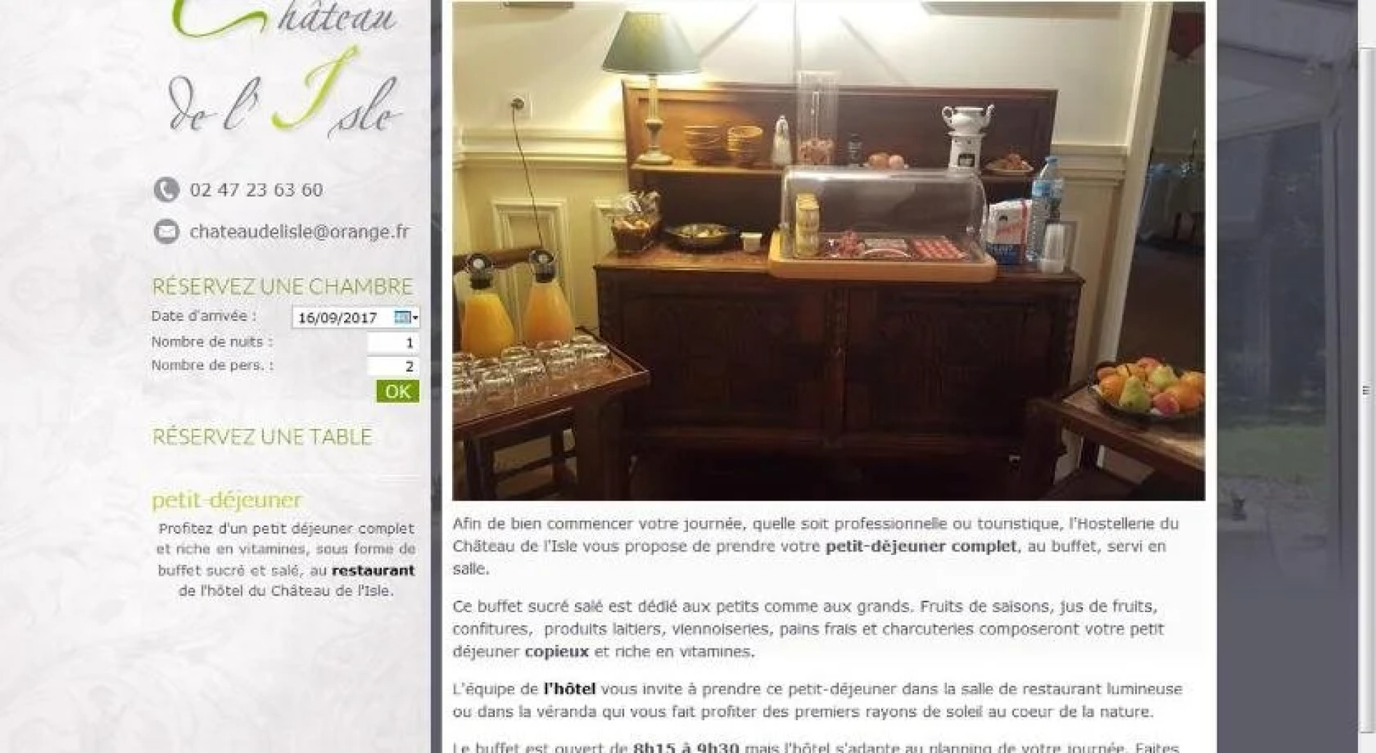 Hostellerie du Château de lIsle