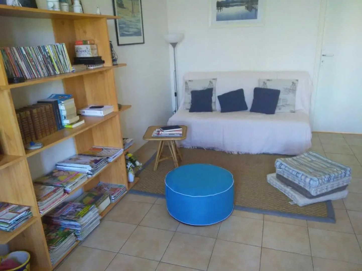 Une sympathique maison de vacances aux volets bleus