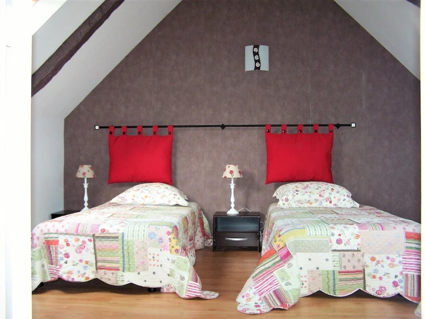 17th century Breton cottage with modern interior on the edge of a forest.