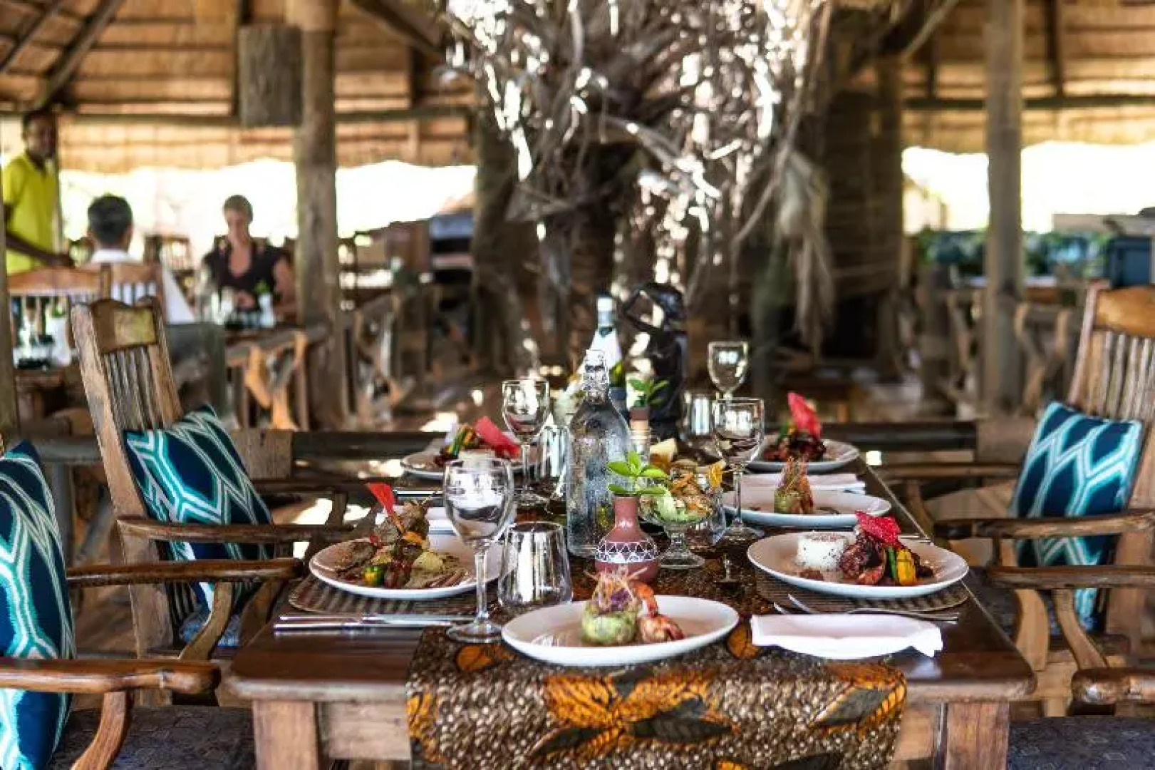 Saadani Safari Lodge - bush, river, beach