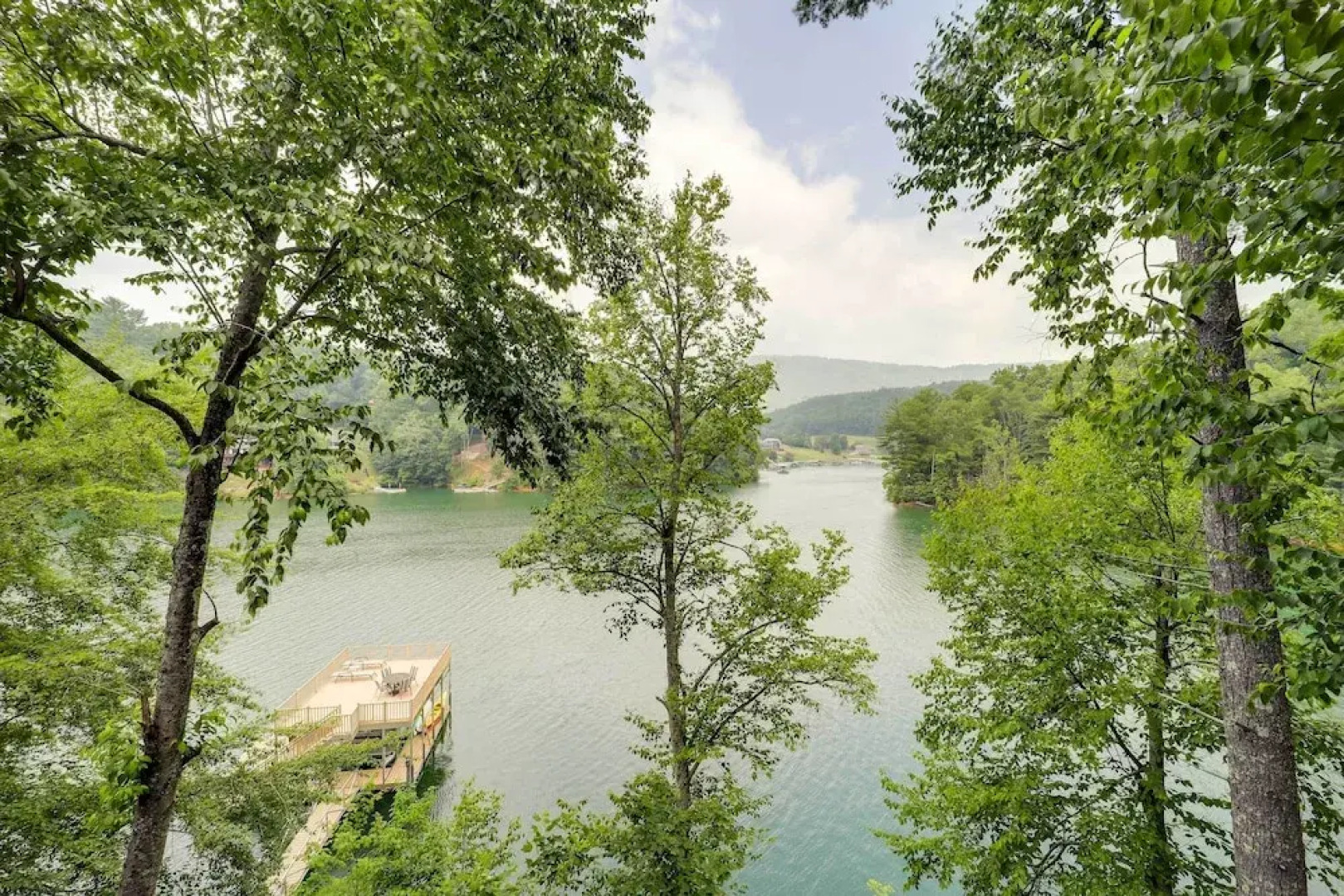 Lakefront Butler Retreat w/ Hot Tub & Dock!