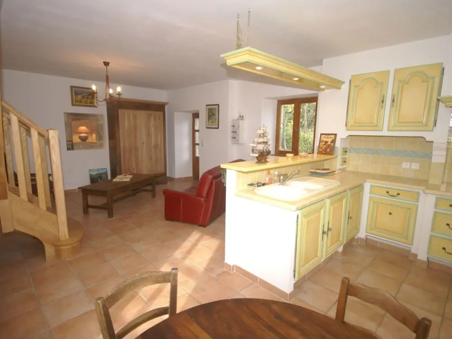 Natural stone house in stunning location with small beach at 300 metres