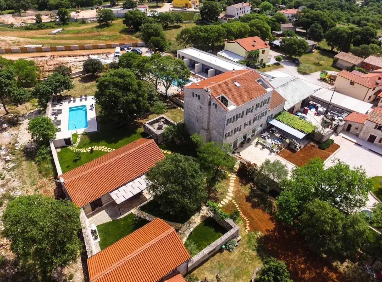 The Poolside Stone House in Bale