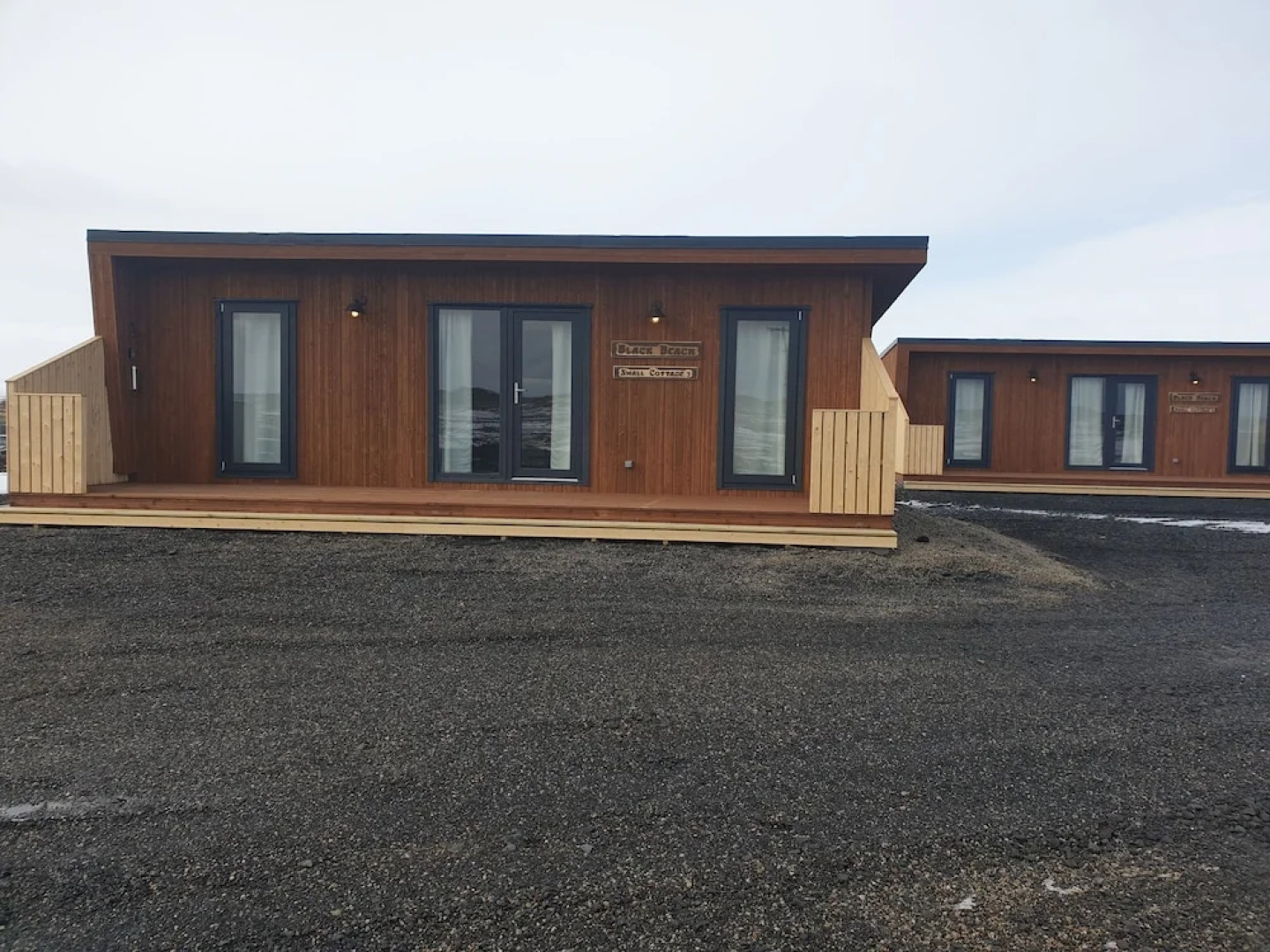 Black beach cottage