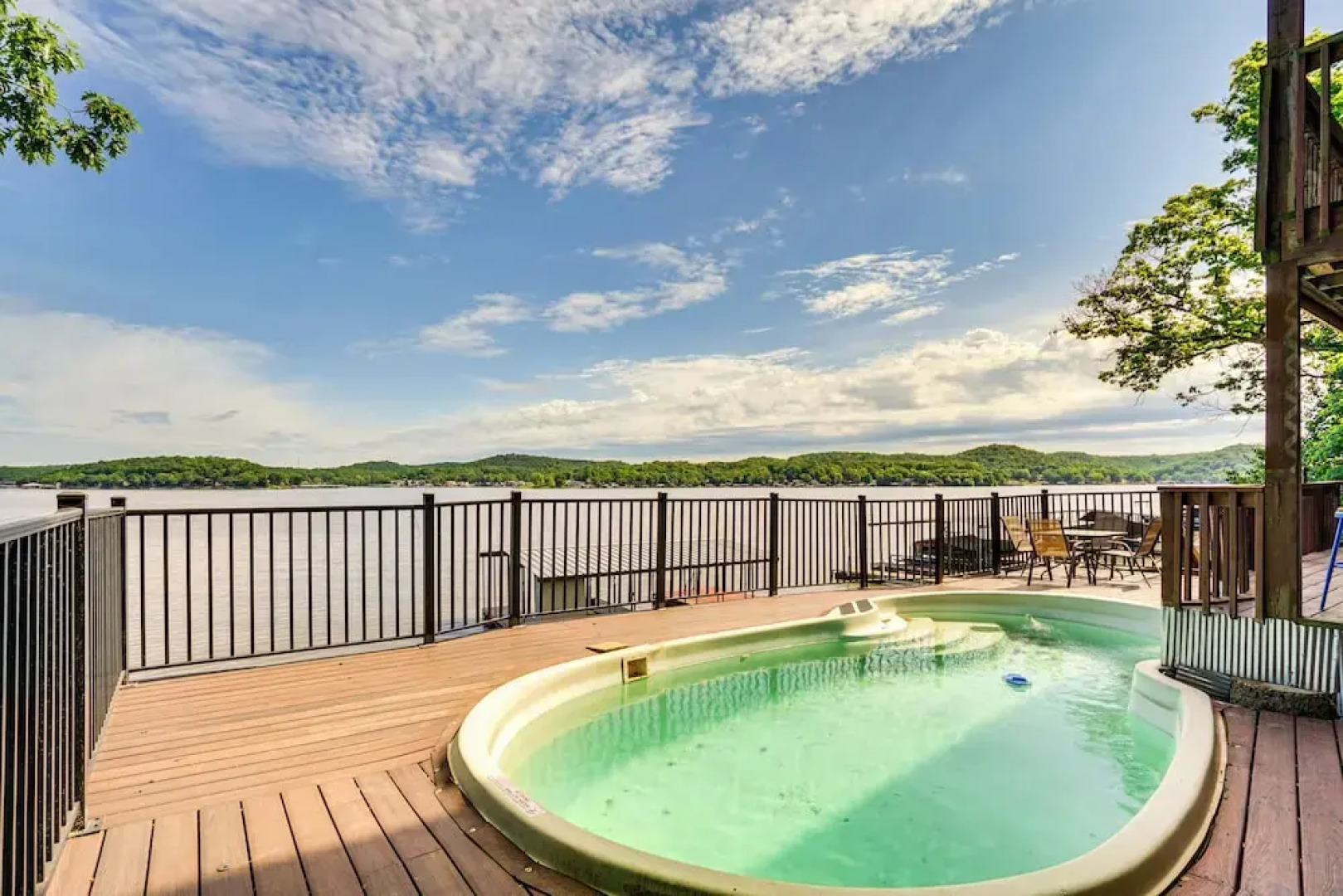 Lakefront Ozarks Home: Tiki Bar, Pool, Deck, Views