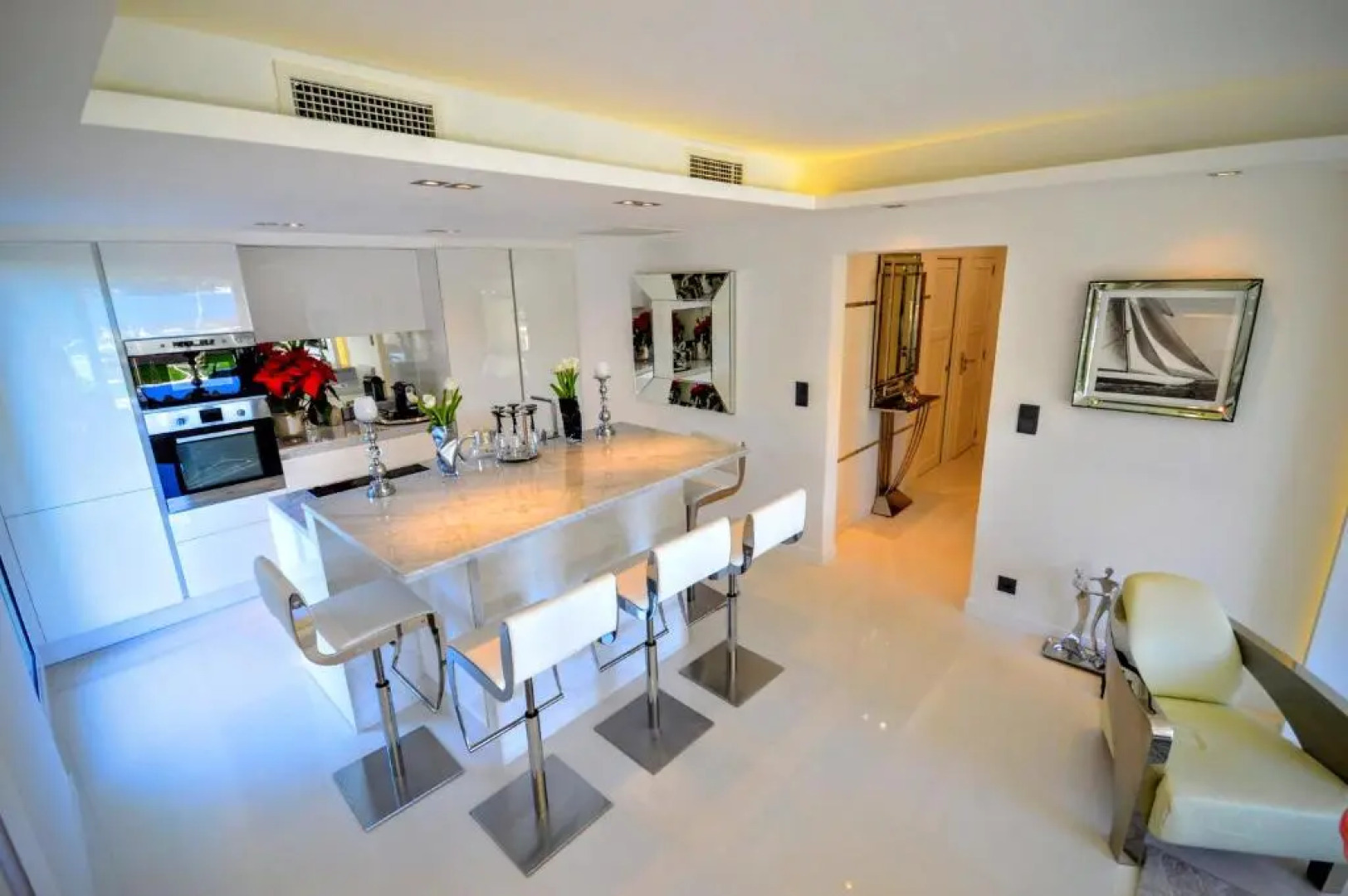 Deluxe apartment Villefranche Sea view front Terrace 230m2 with Jacuzzi