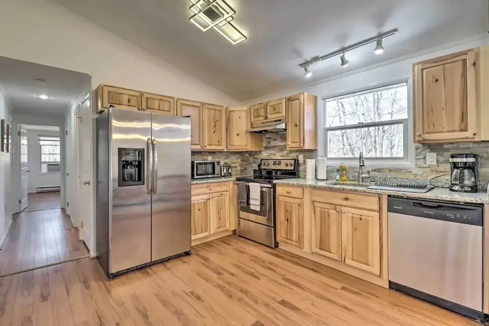 Sleek Albrightsville Home w/ Deck, Game Room