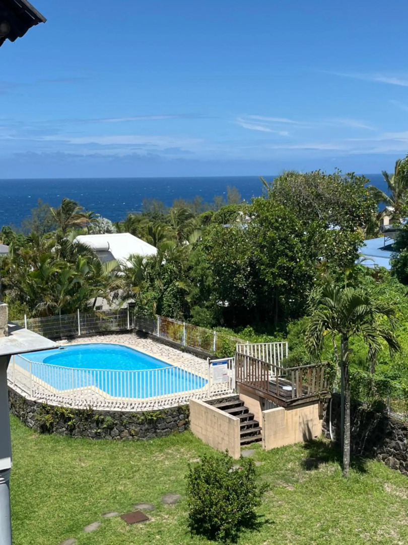 Les Chandels Appartement avec terrasse vue mer Manapany les bains