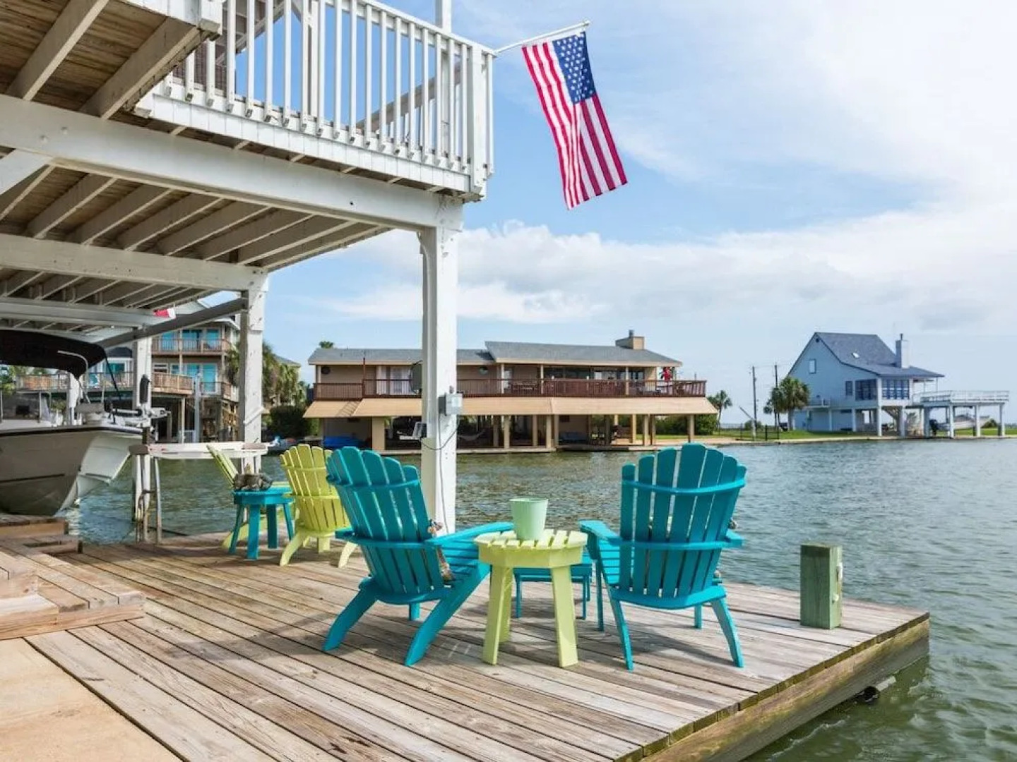 Galveston Canal House with Pool by RedAwning