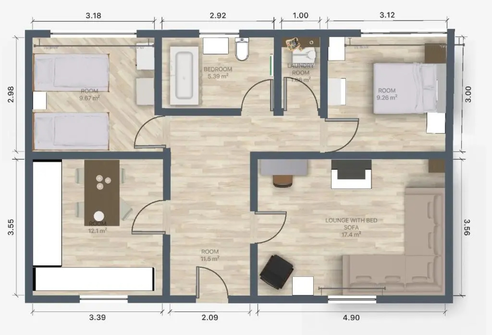 Cottage sleeps 6 within 5 mins from the sea