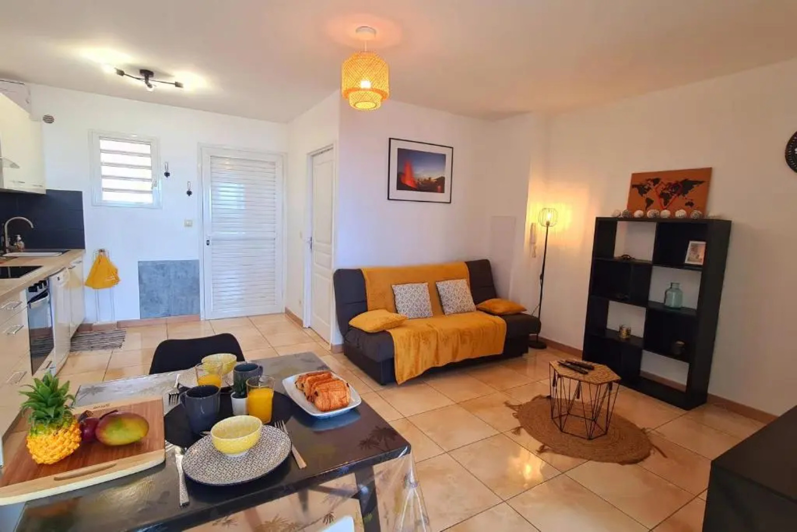 L appartement L Ocean, T2 d'environ pour 2 personnes avec balcon une vue imprenable sur l'océan