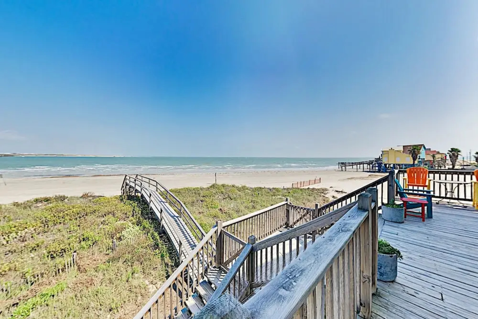New Listing! Gulf-front W/ Private Boardwalk 3 Bedroom Home