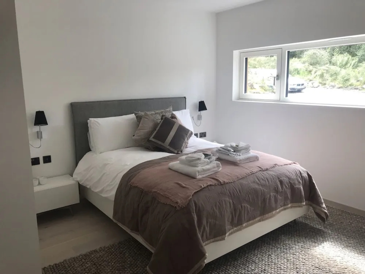 Red Stag With Stunning Loch and Waterfall View