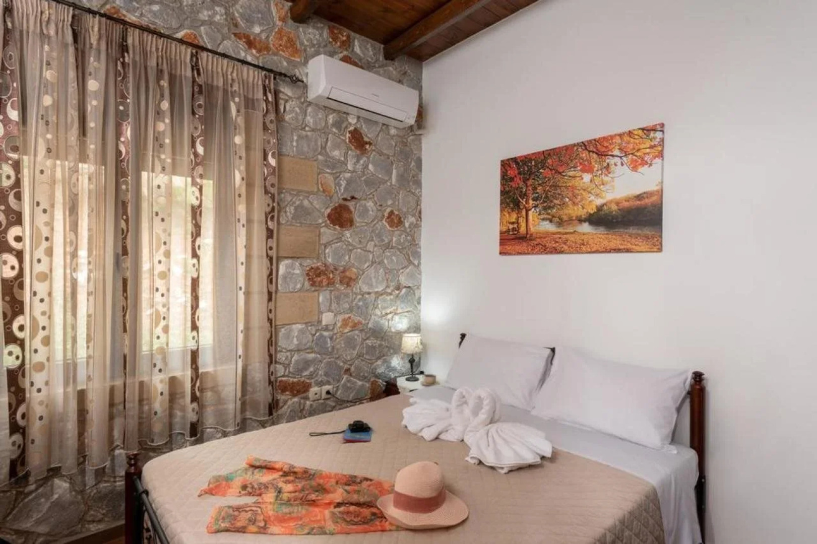 Sunset traditional house