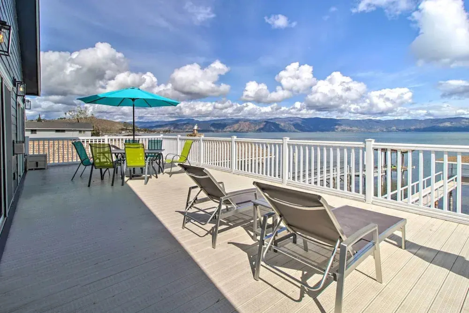 Spacious Lakeport Home w/ Dock & Mtn Views!