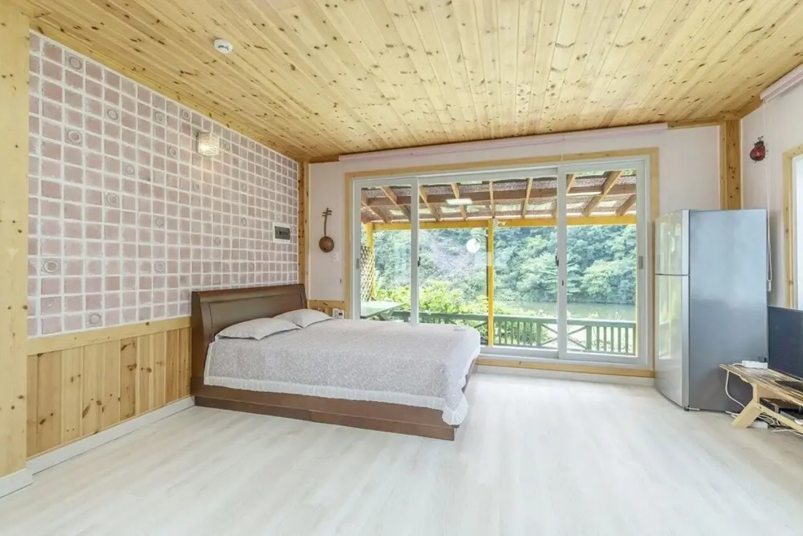 White Pension in Forest