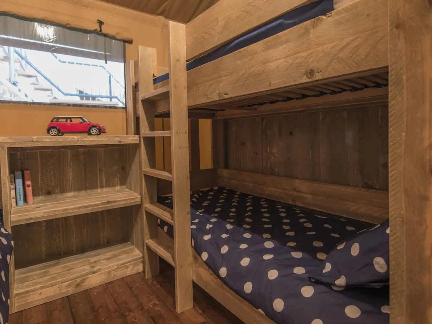 Tent Lodge With Sanitary Facilities at the Bedafse Bergen - Campsite