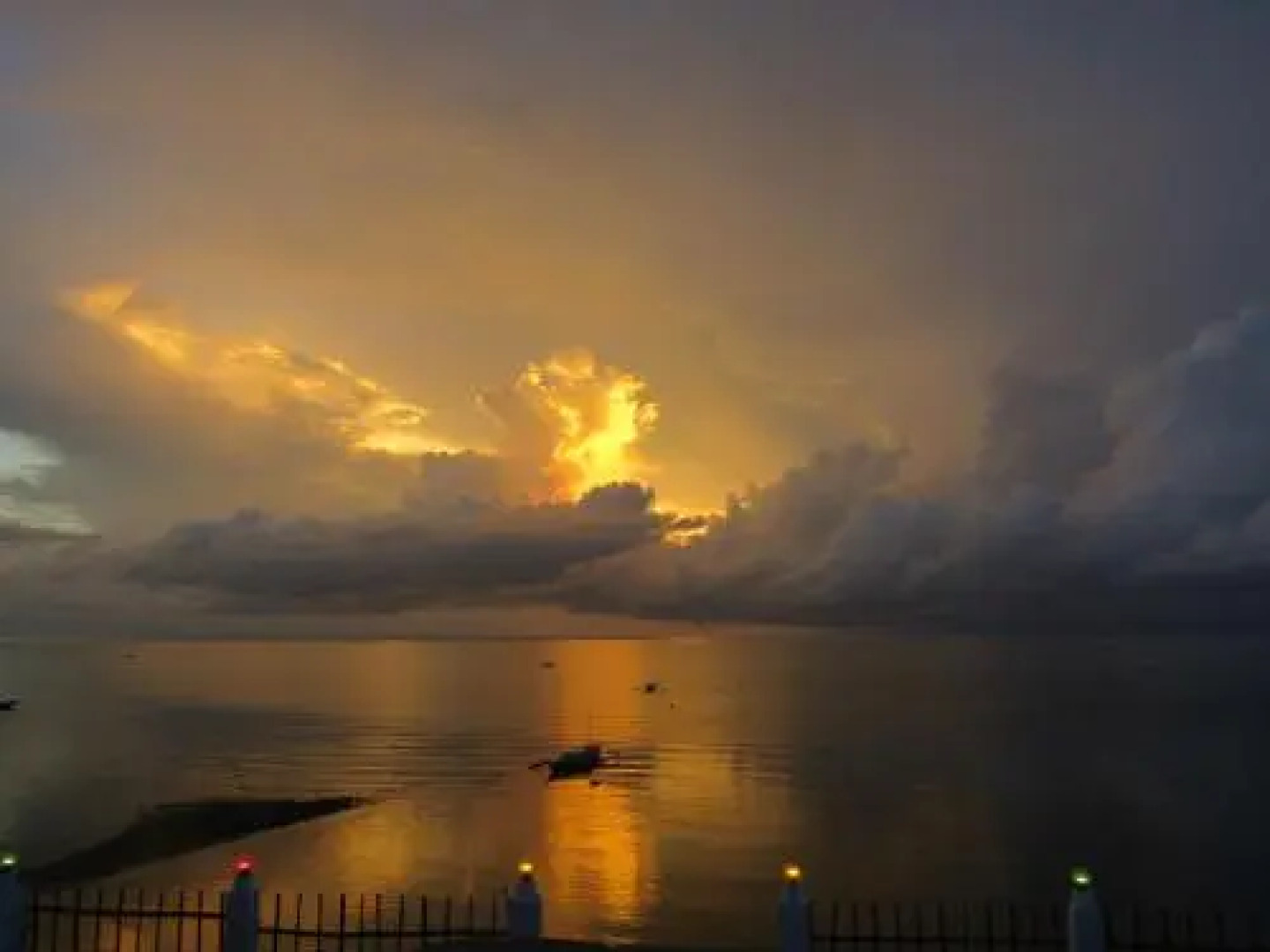 Bamboo village on the beach