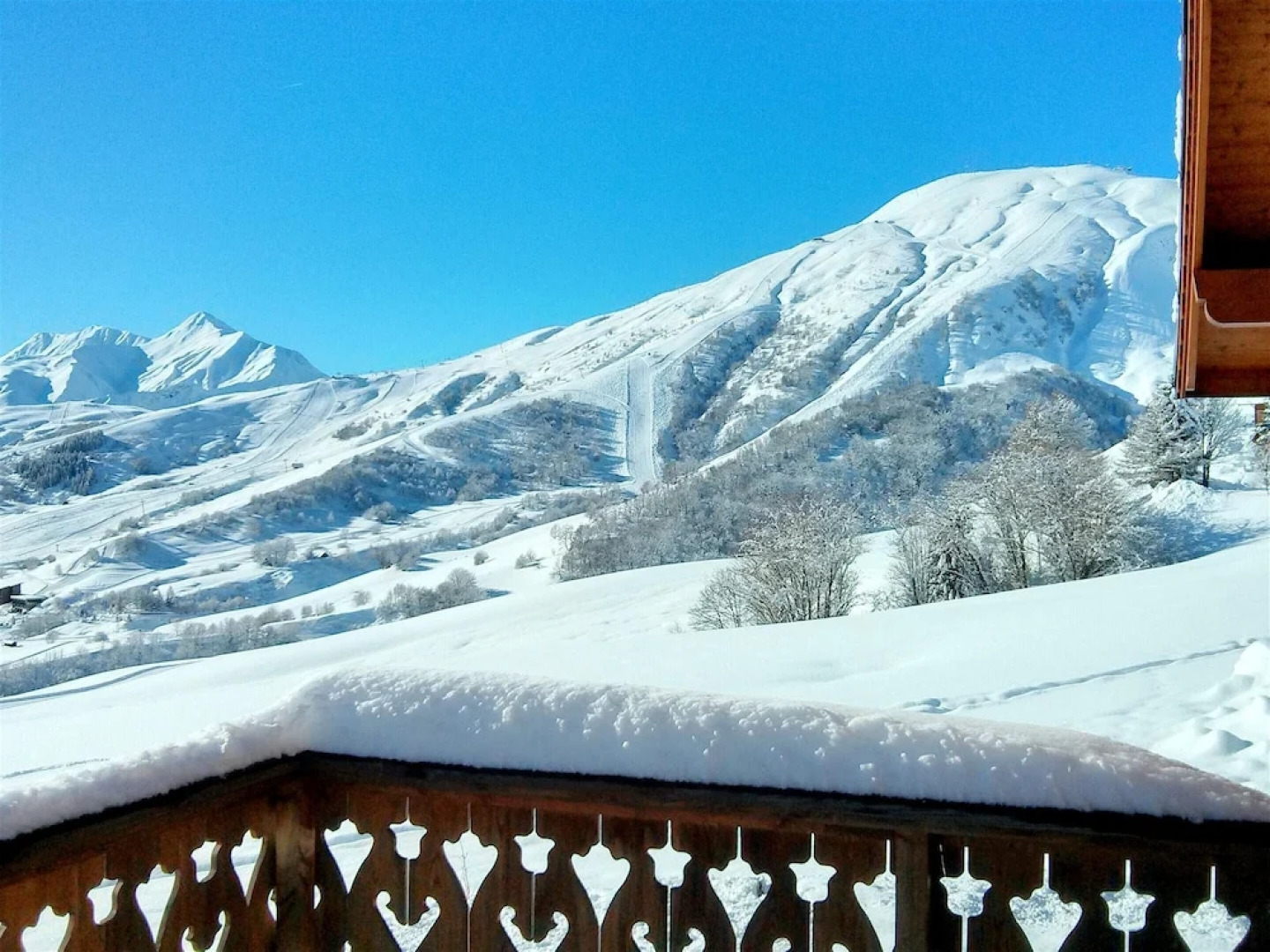 Apartment With one Bedroom in Fontcouverte la Toussuire, With Wonderful Mountain View and Furnished Terrace - 10 m From the Slopes