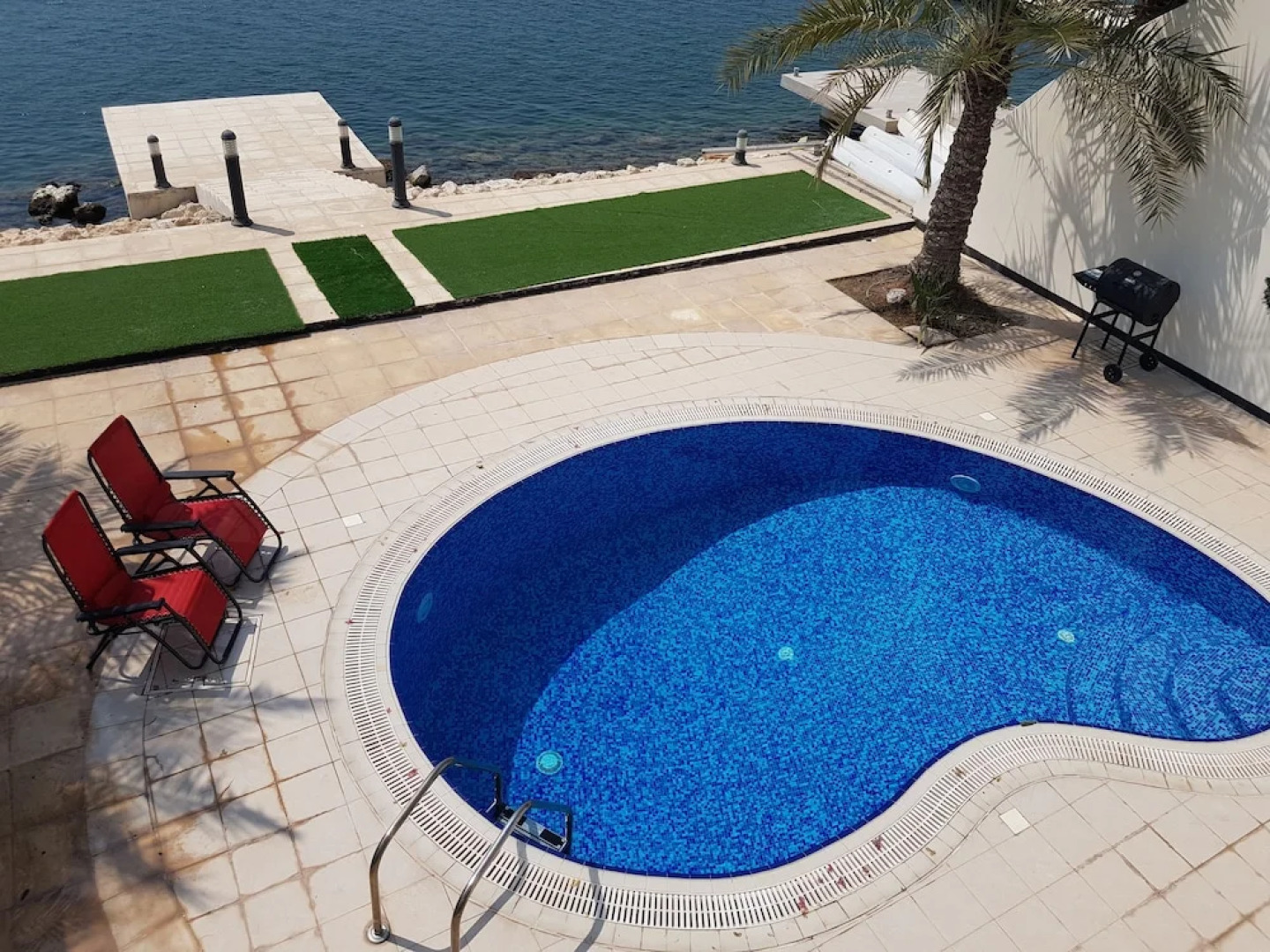 Luxury villa with private pier