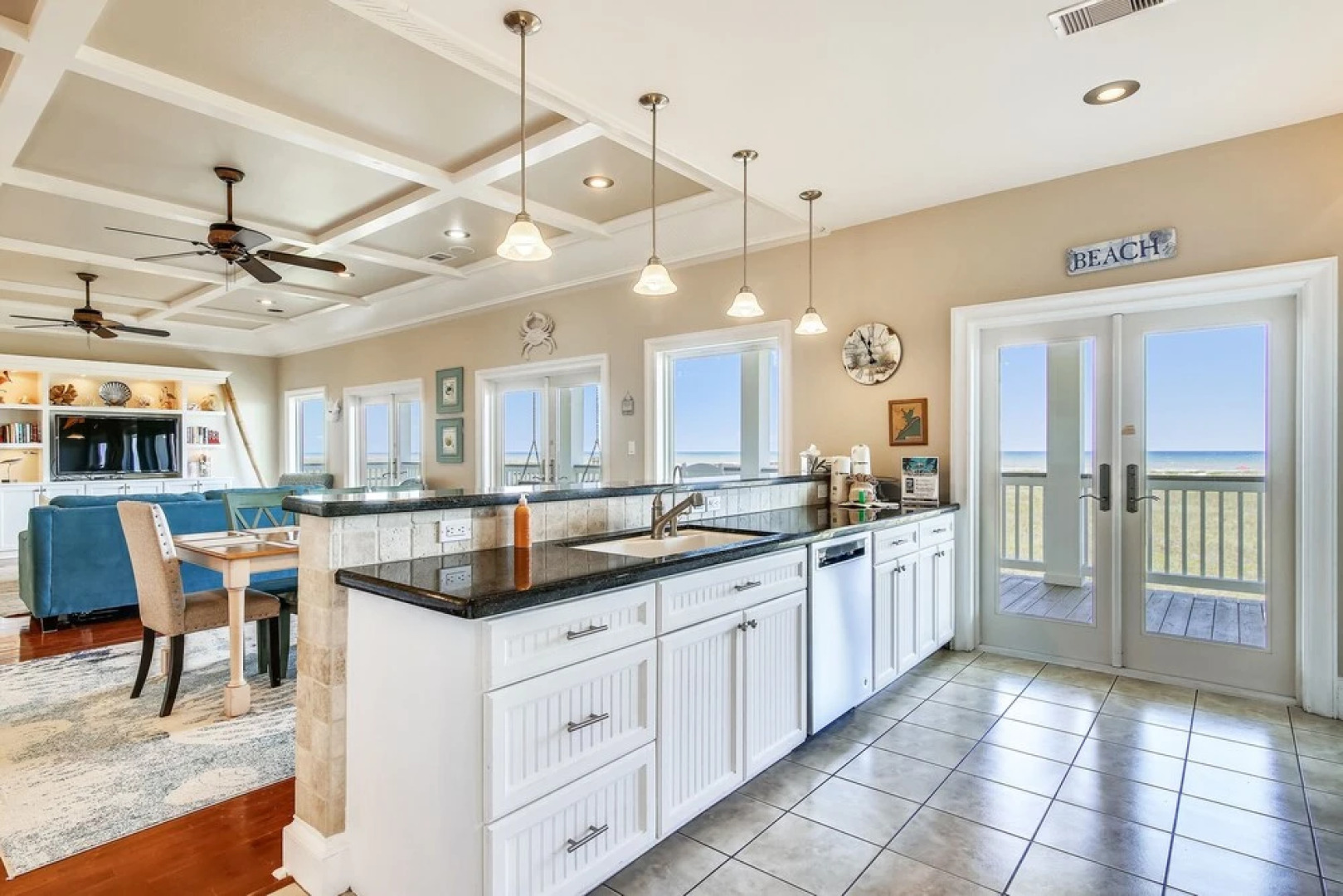 Beachfront Flamingo by RedAwning