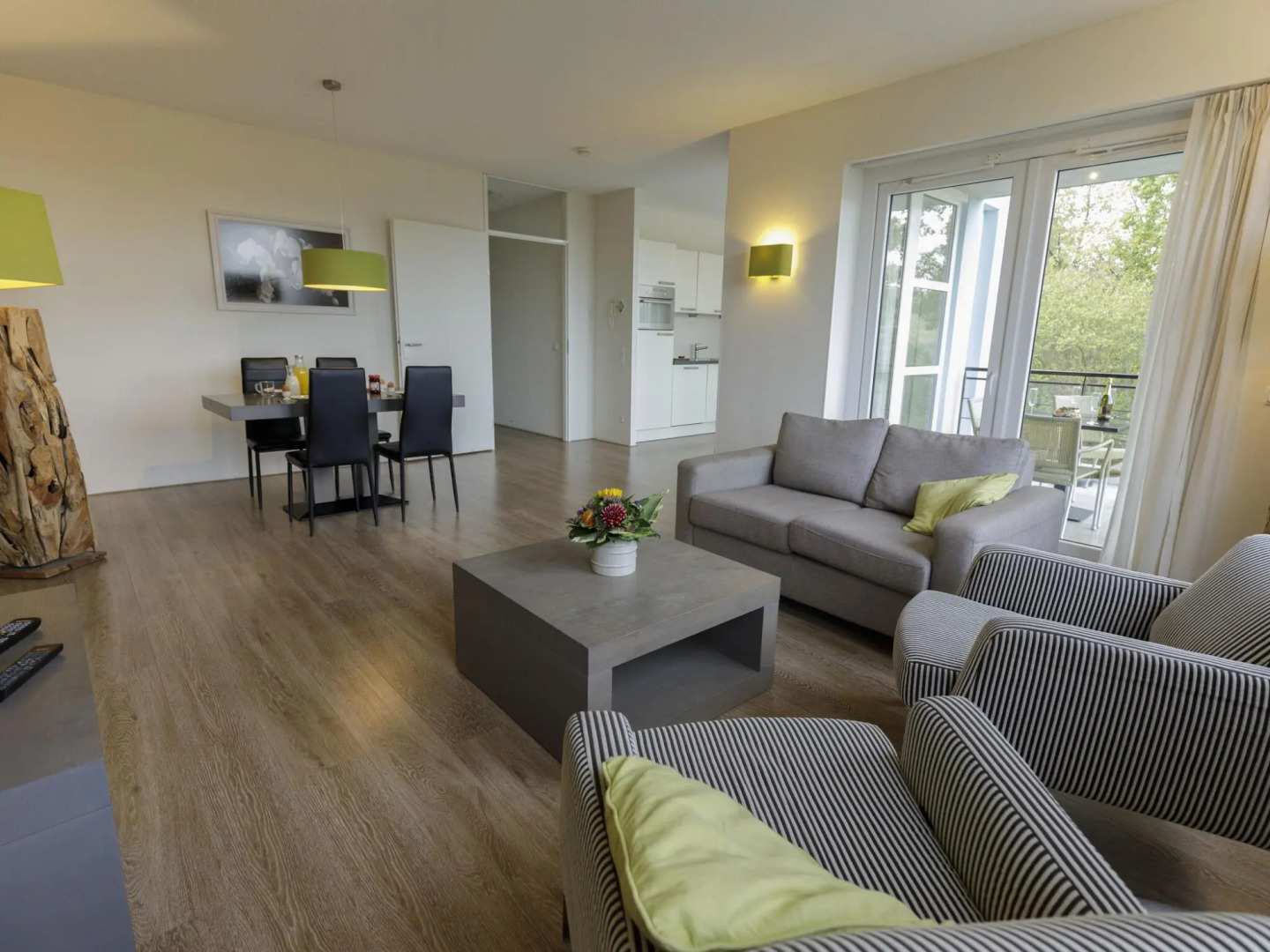 Luxury apartment with a sauna, located in nature