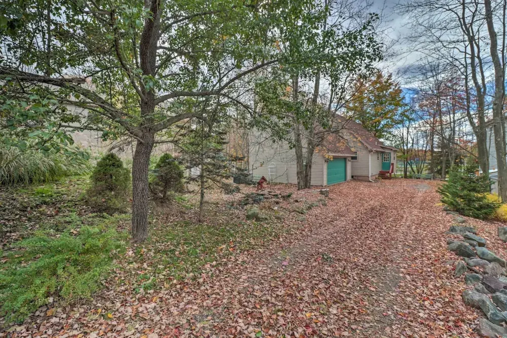 Walk to Beach: Lakefront Pocono Escape w/ Fire Pit