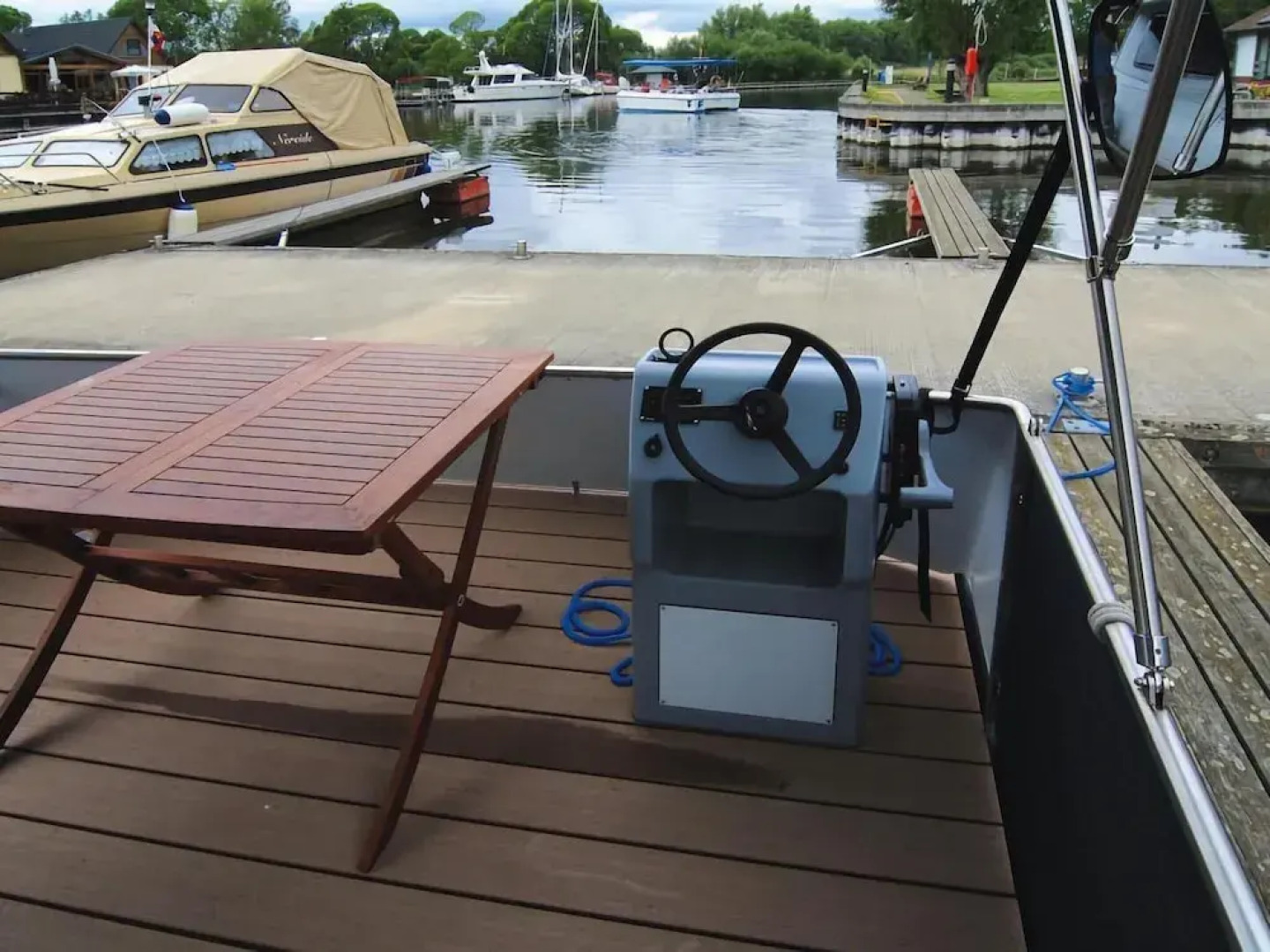 Houseboat on the Peene, Demmin