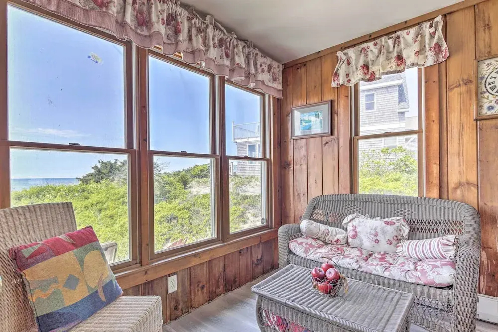 Fireplace + Sunroom! Oceanfront Cape Cod Cottage