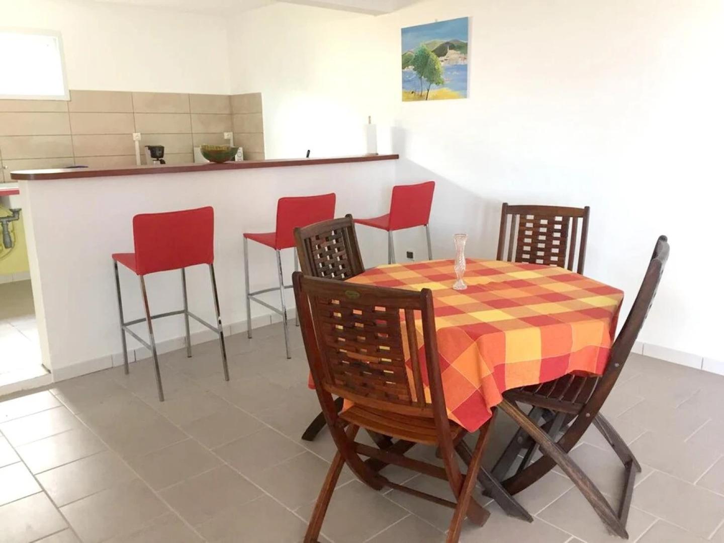 House with One Bedroom in Sainte Marie, with Wonderful Sea View, Furnished Balcony And Wifi