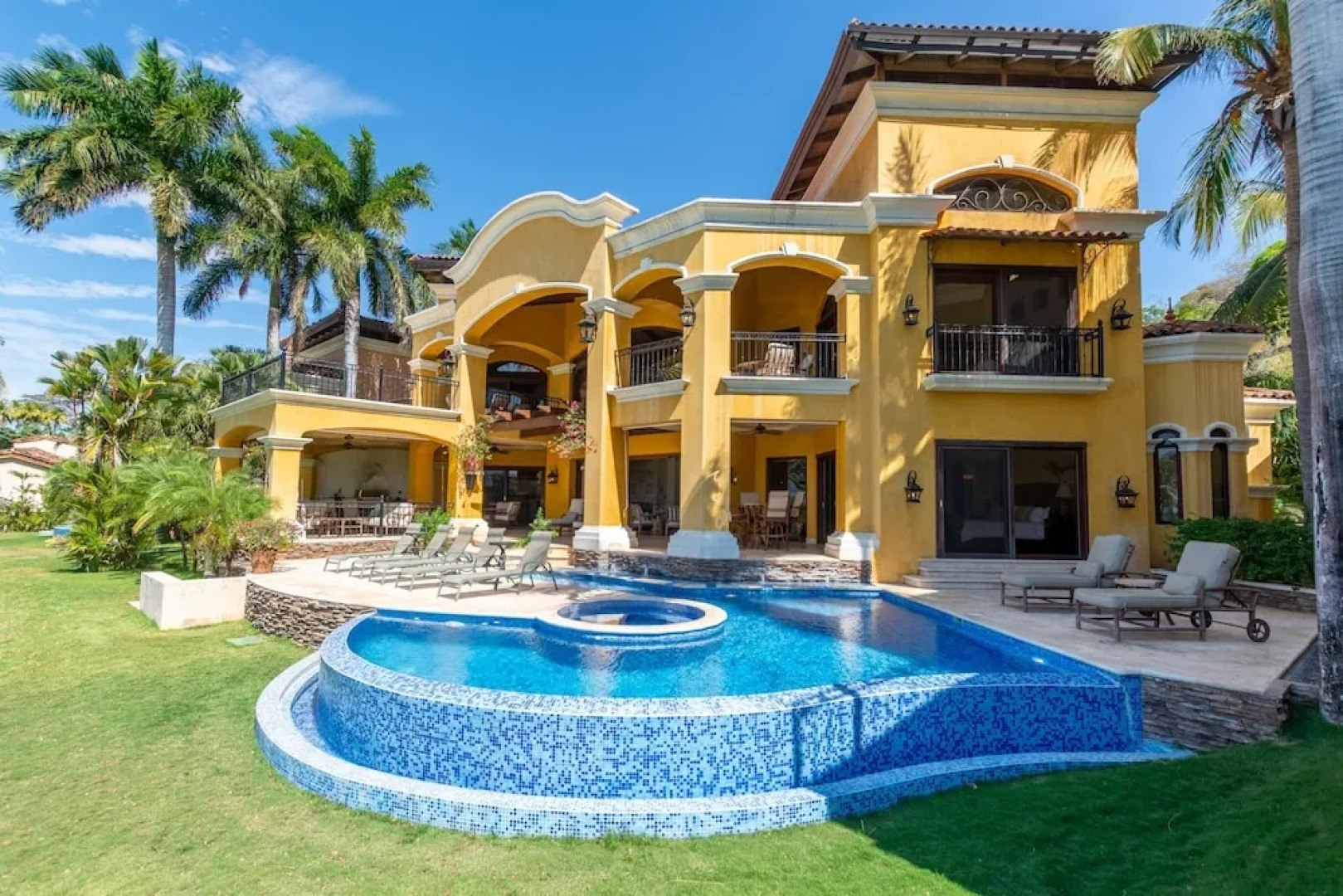 Spectacular Mediterranean-Style Mansion with Beachfront Views in Playa Flamingo