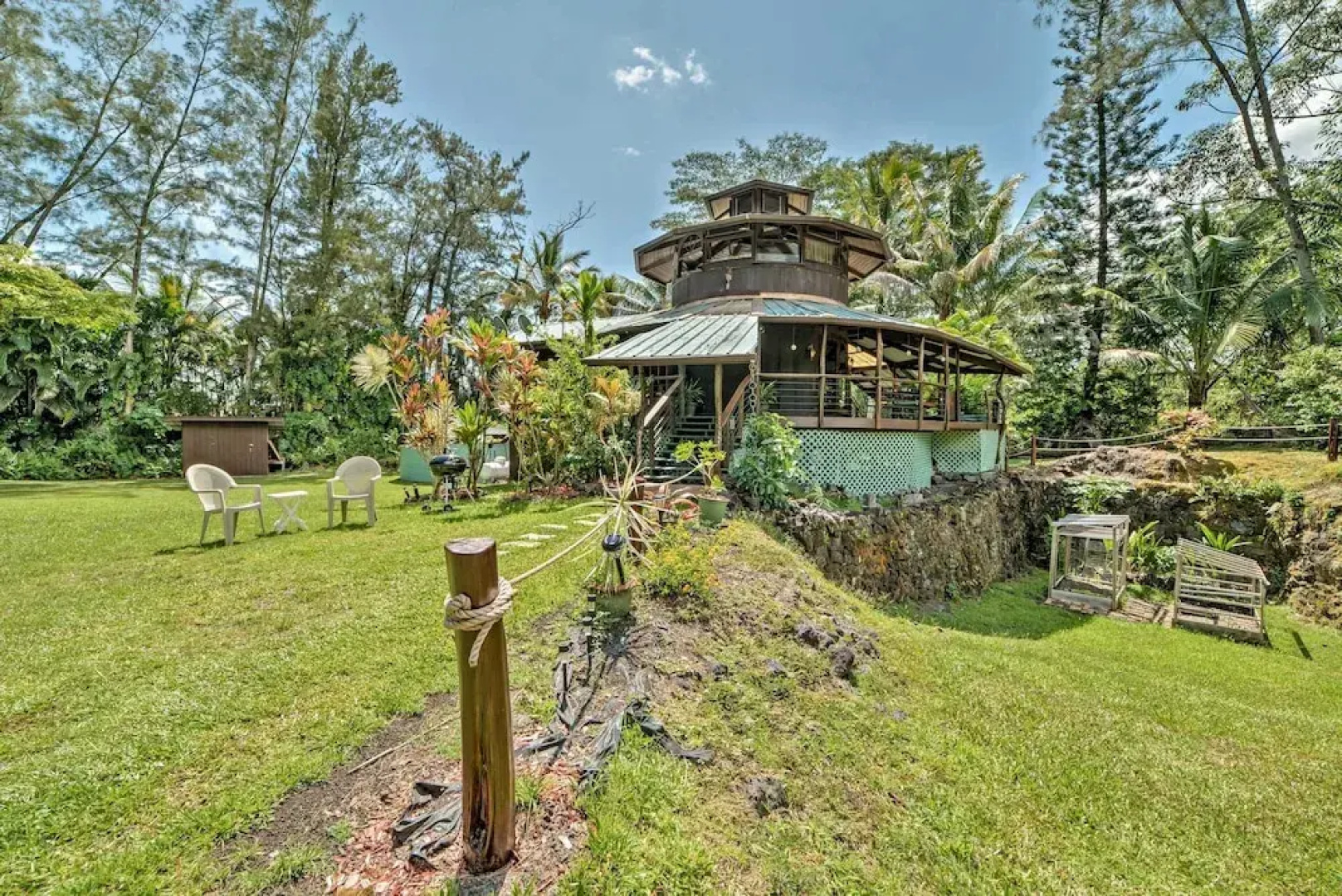Tropical Cabana w/ Deck, Hot Tub & Lush Scenery!