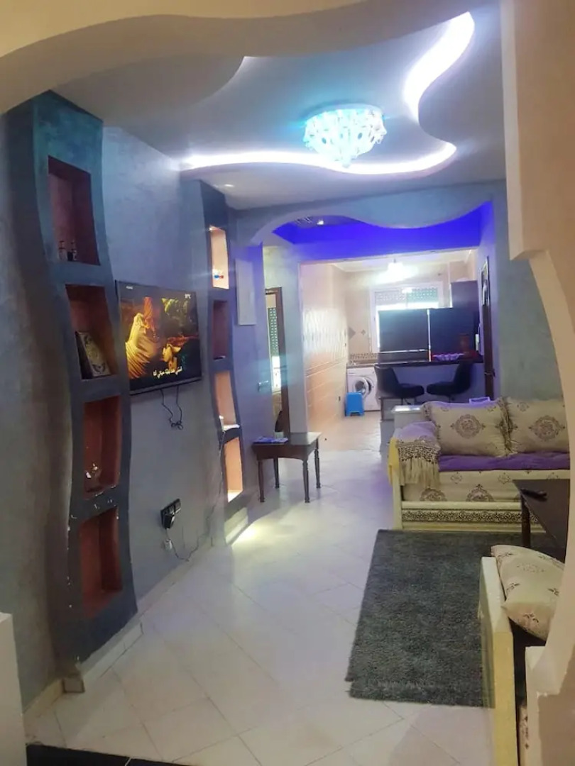 Apartment with 2 Bedrooms in Mohammédia, with Wonderful Sea View, Pool Access, Furnished Garden - 200 M From the Beach