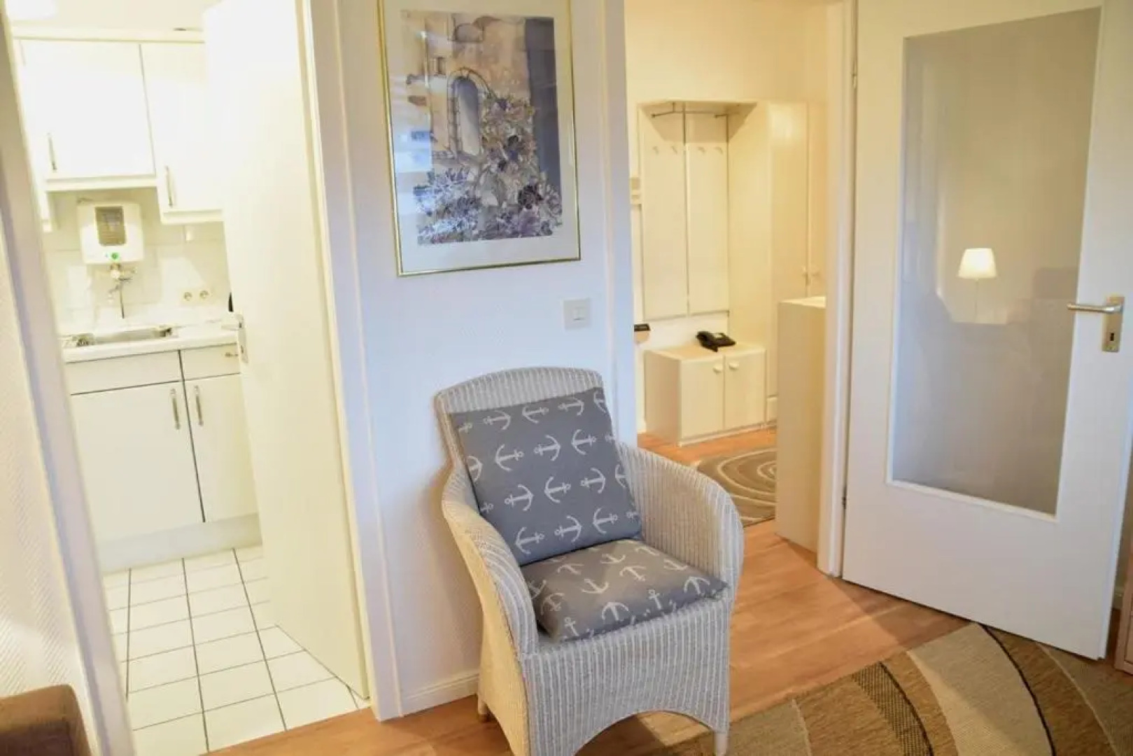 Gemütliches 2-Zimmer-Appartement mit Balkon Richtung Süden.