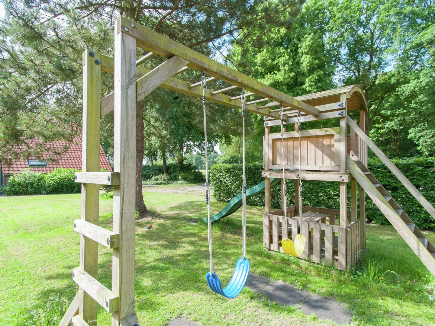 Restored back building of a farm.