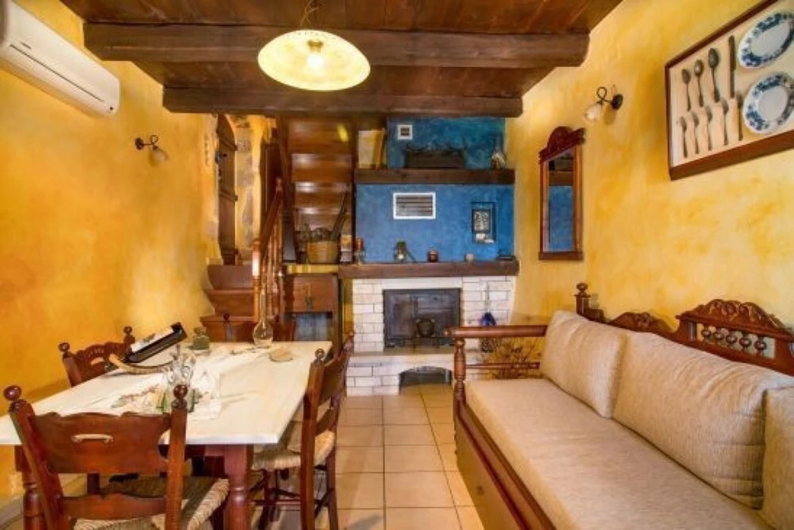 Samonas Traditional Villas Blue Villa Mantzourana - 55m Maisonette