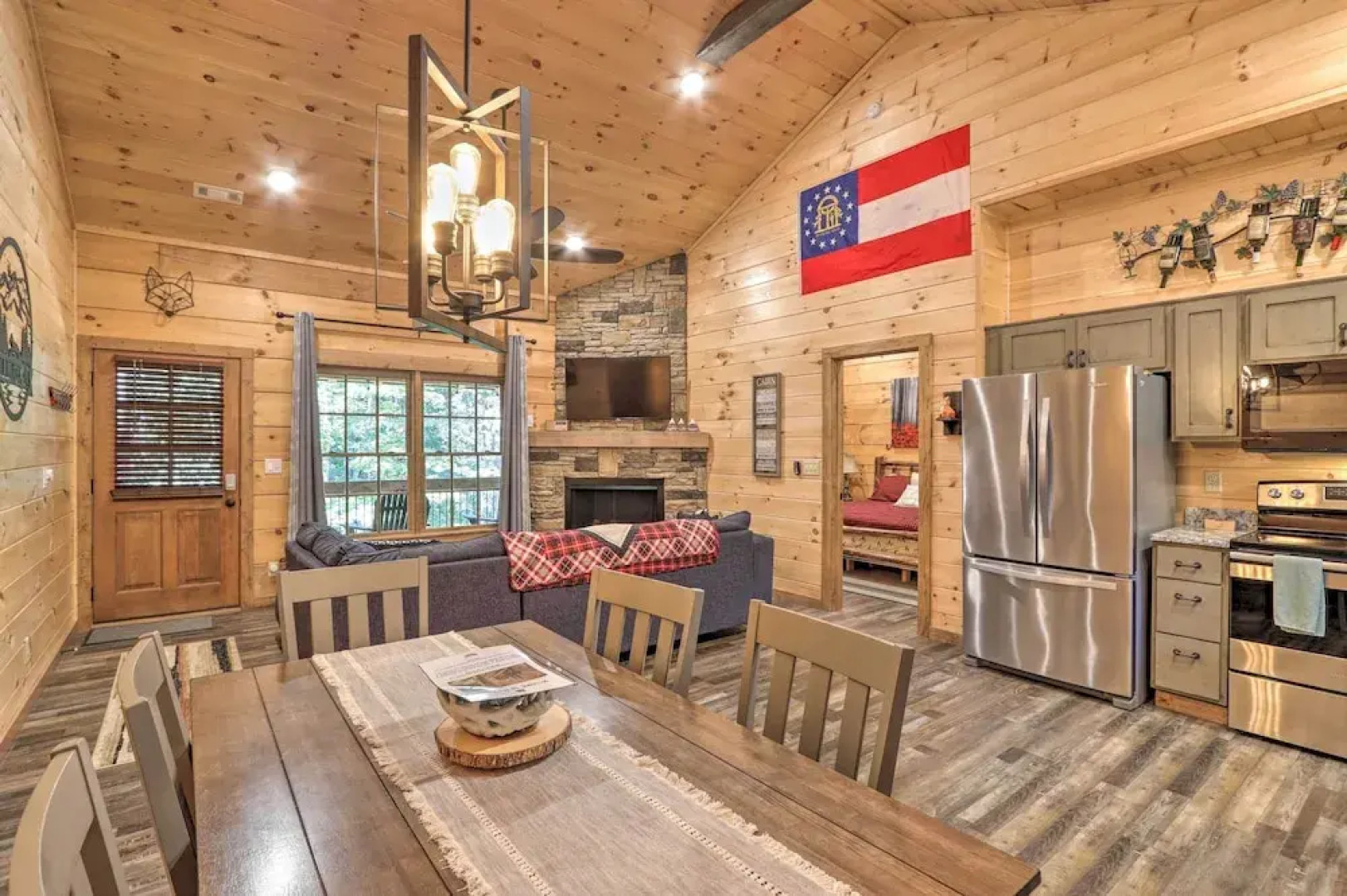 Coosawattee River Resort Cabin w/ Private Hot Tub!