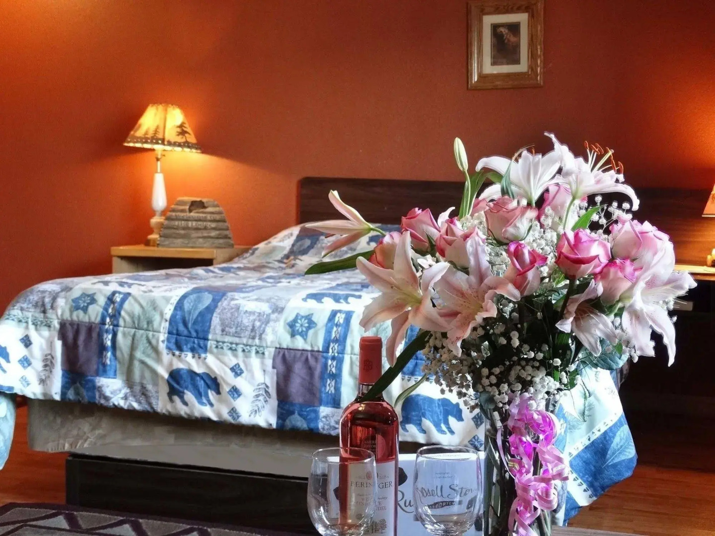 Blue and White Motel