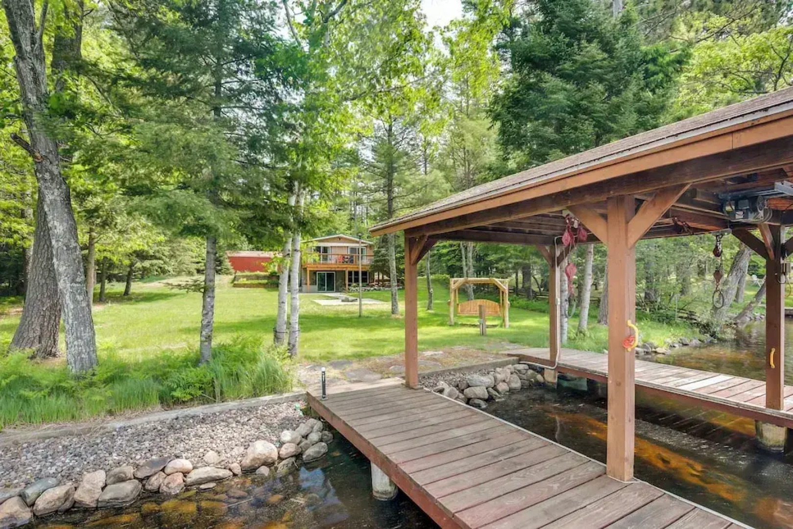 Waterfront Eagle River Home w/ Dock + Fire Pit!