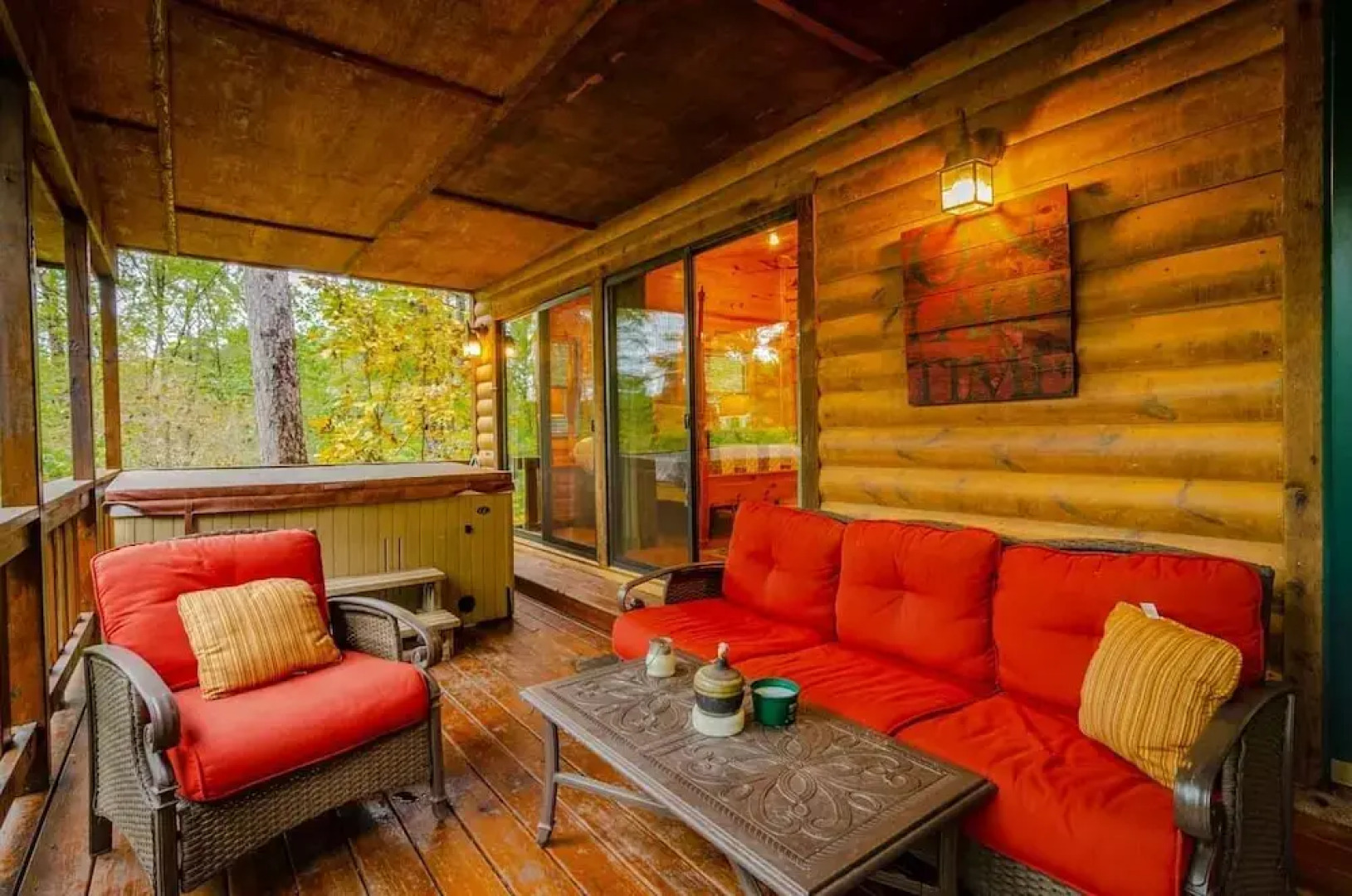 Crooked Pine Cabin With Swing and Hot Tub on the Deck by Redawning